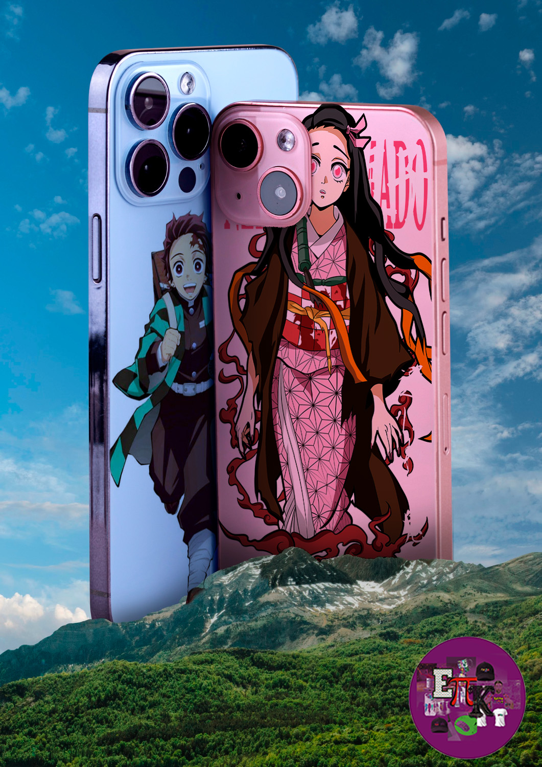 Carcasas para celulares Demon Slayer